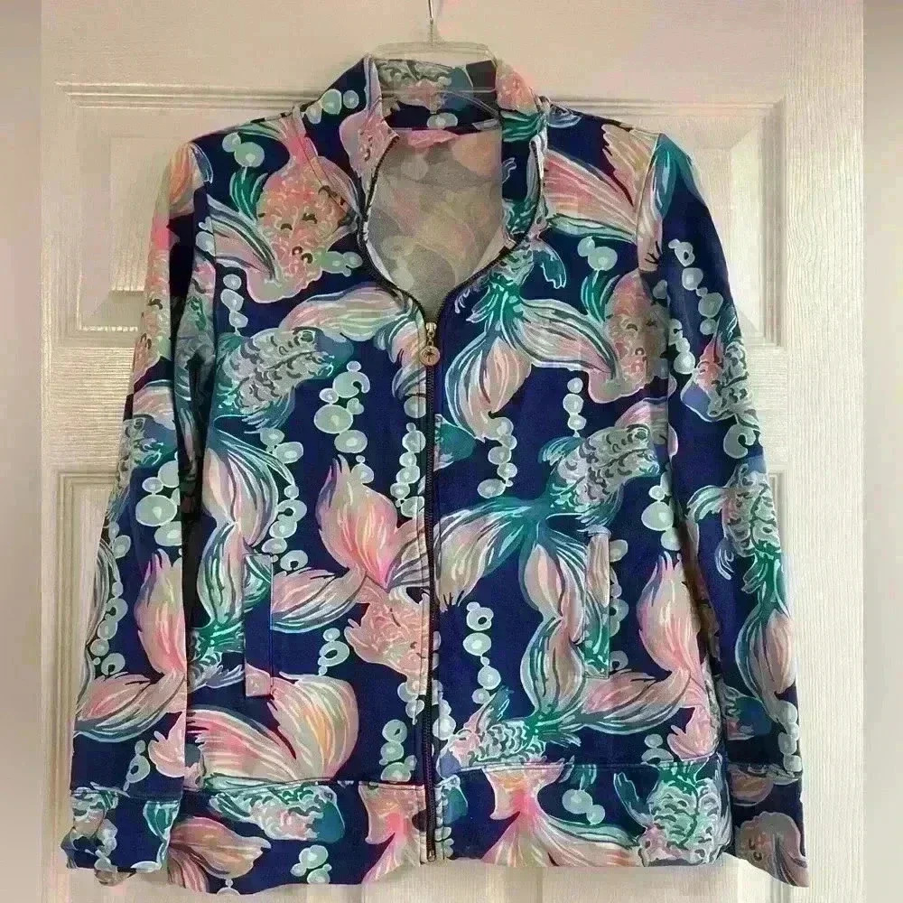 Lilly Pulitzer Womens XS zip up top